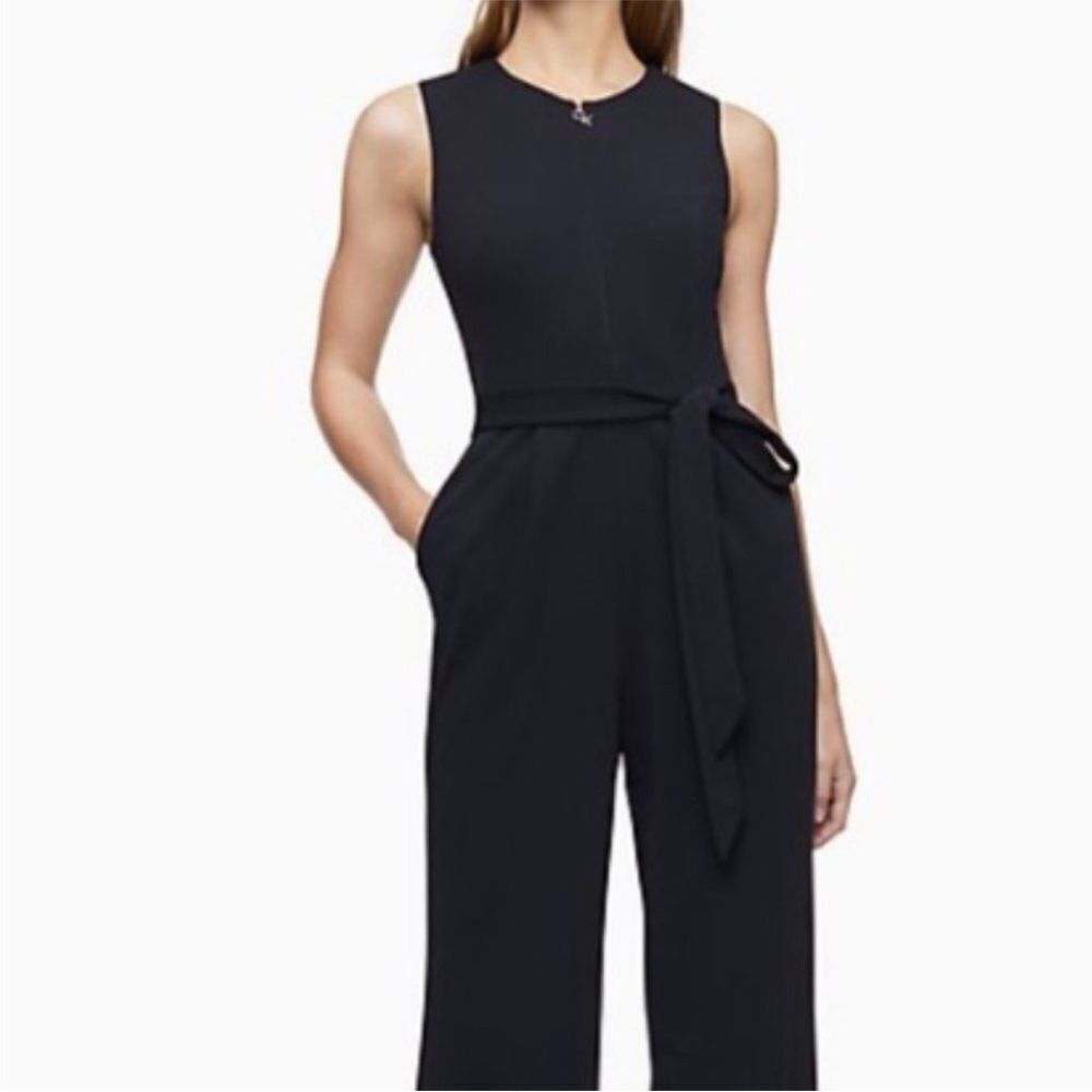 Michael Kors Black Wide-Leg Jumpsuit